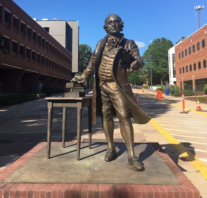 George Mason statue ready to move to new home